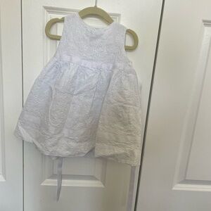 Florence Eisman cotton embroidered dress. 2T. White. Never worn.